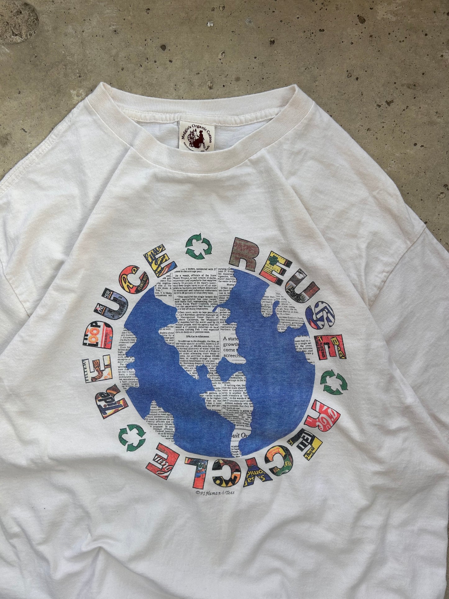 Vintage Reuse Recycle Tee - (XL)