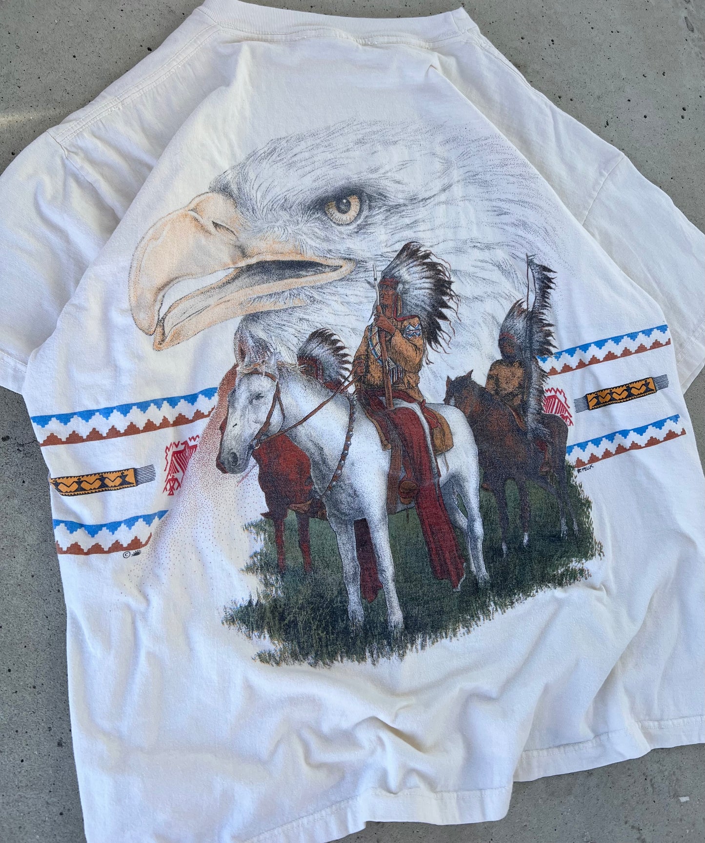 Vintage AOP Native American Tee - (XL)