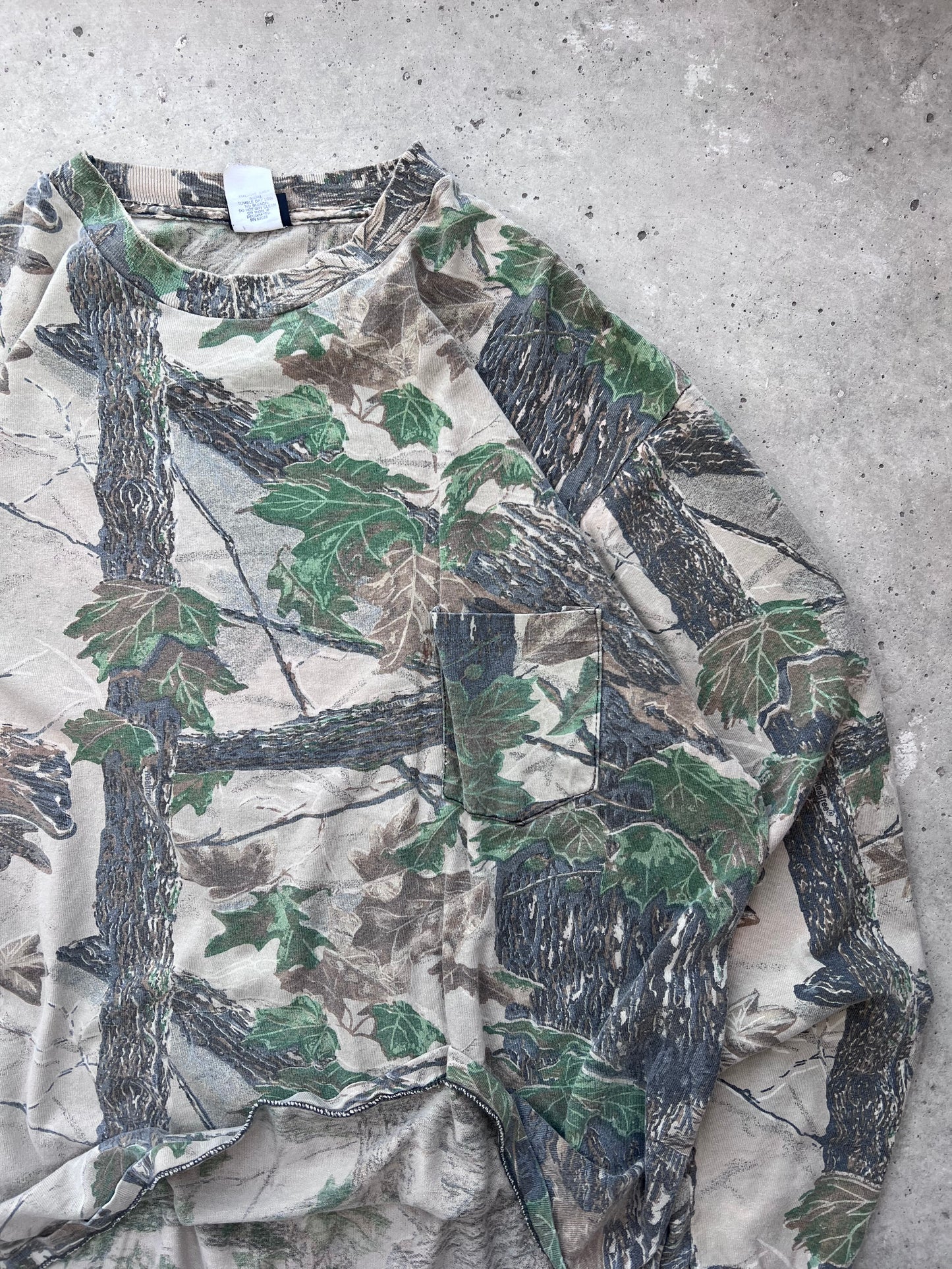 Vintage 90s Camo Pocket Shirt - (XL)