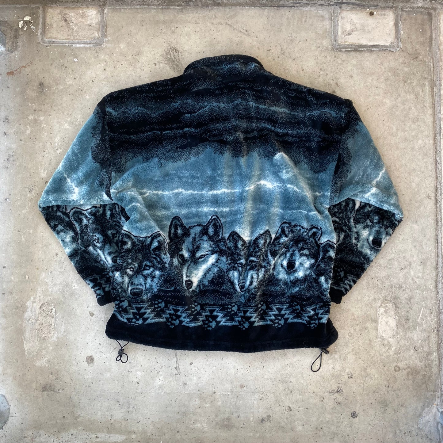 90s Wolf AOP Jacket- (XL)