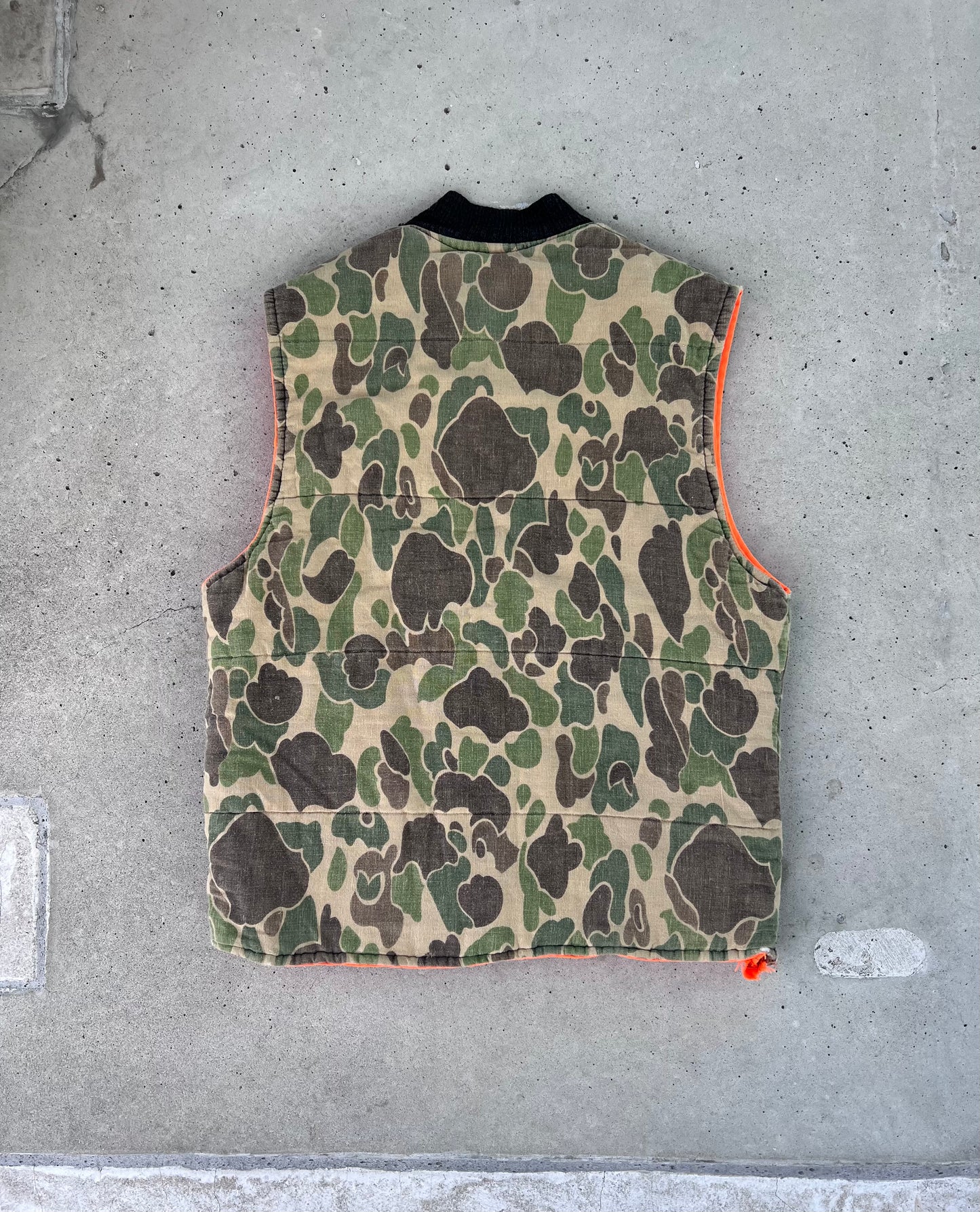 Vintage 90s Faded Camo Vest - (L)