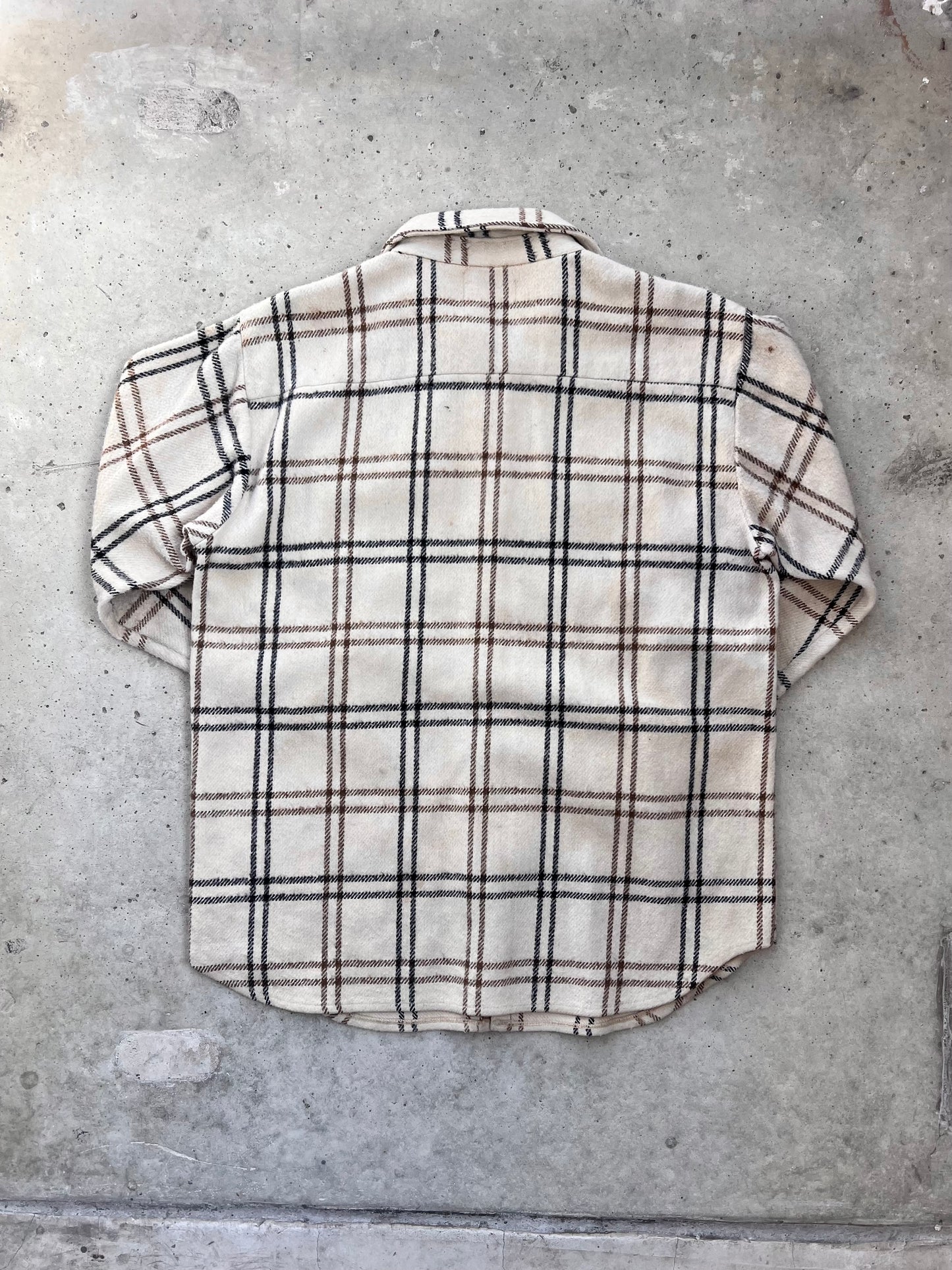 Vintage 60s Cream CPO Flannel - (XL)