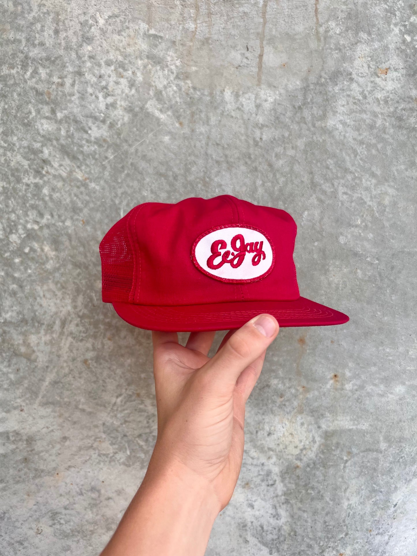 Vintage Red Patch Trucker Hat - (OS)