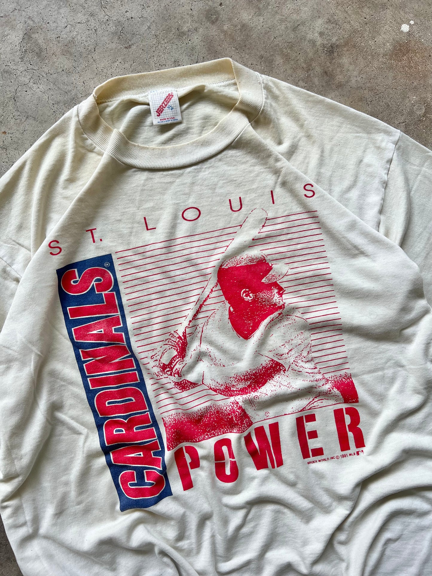 Vintage 91’ Jerzees Cardinals Tee - (XL)