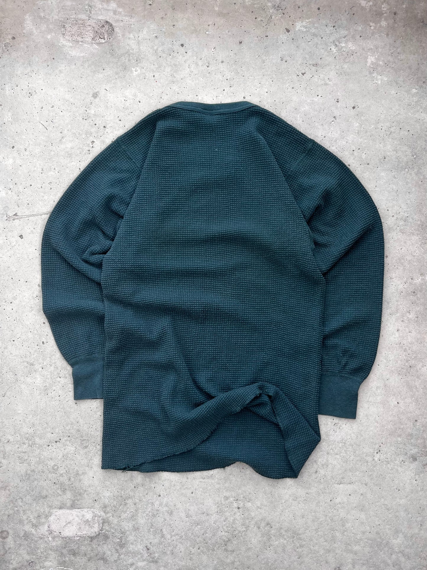 Vintage Forest Green Thermal Shirt - (XL)