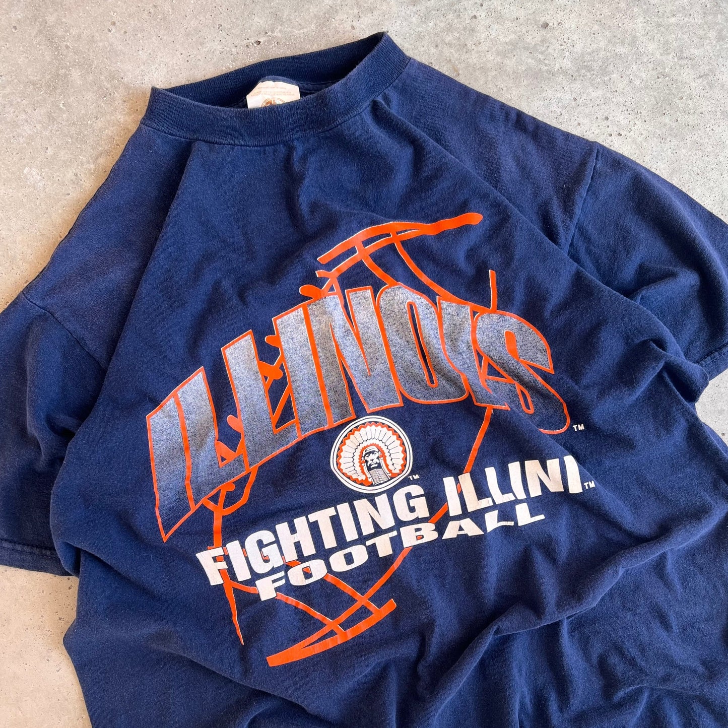 Vintage 90s Illinois University Tee - (L)