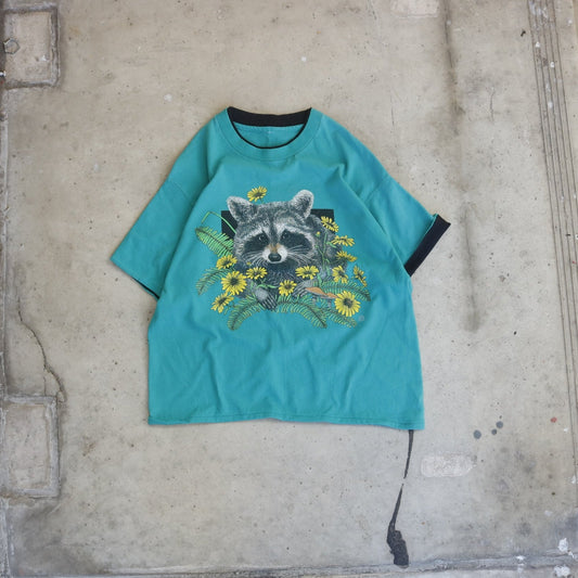 Vintage 91’ Raccoon Nature Tee - (M)