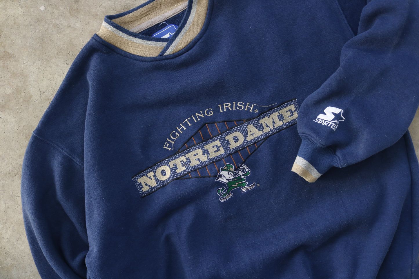 90s Starter Notre Dame Crew - (L)