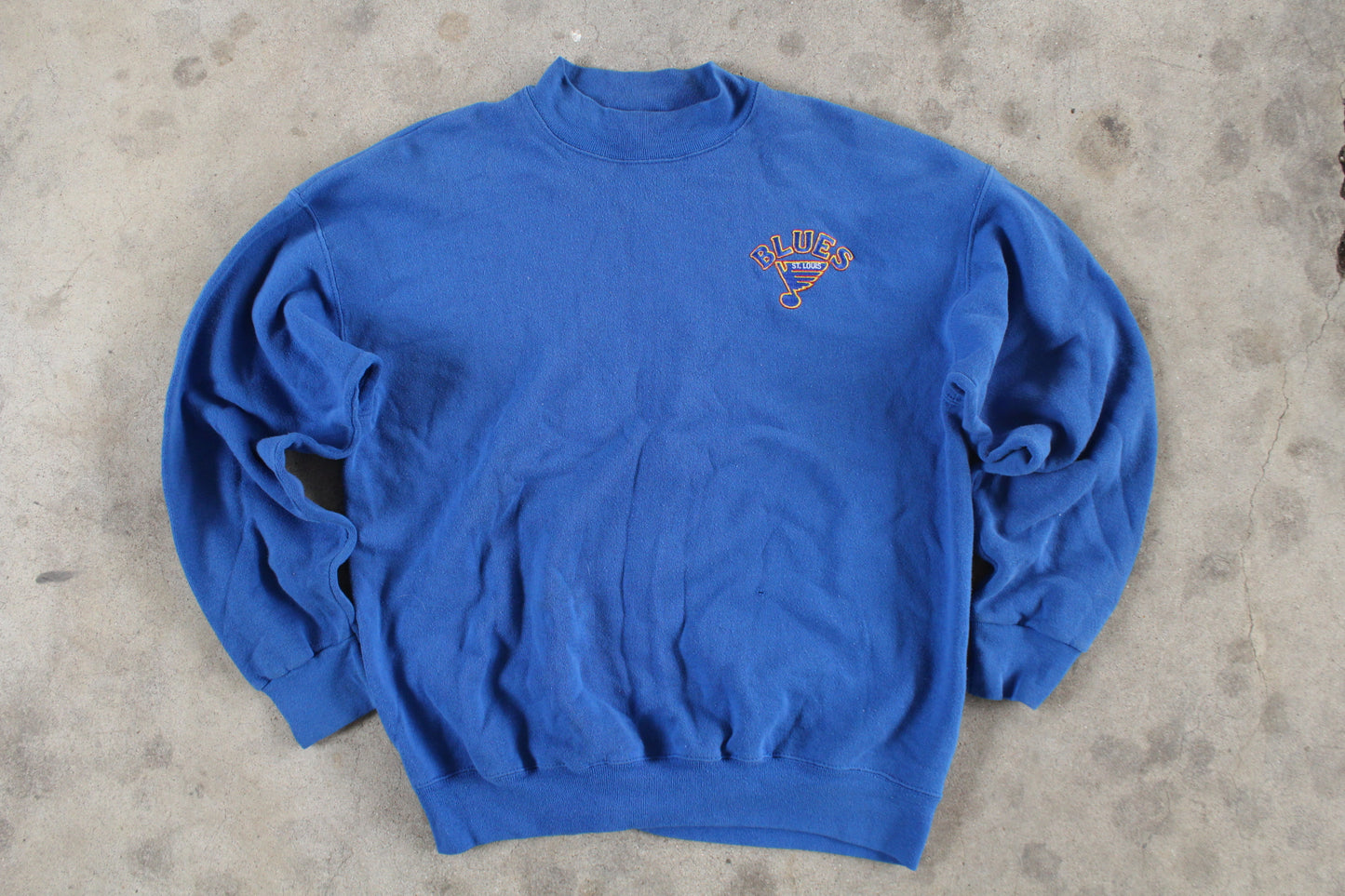 Vintage Blues Hockey Crewneck- (L)