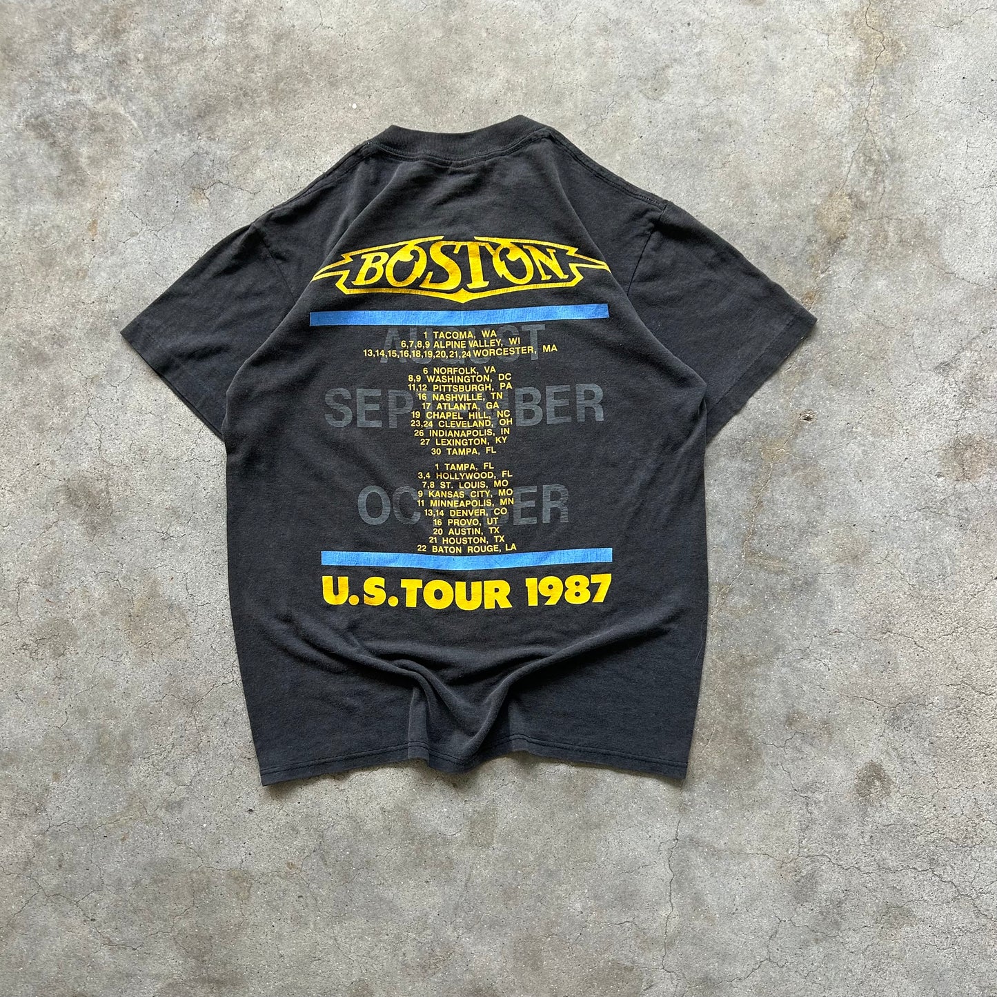 Vintage 1987 Boston U.S. Tour Tee - (M)