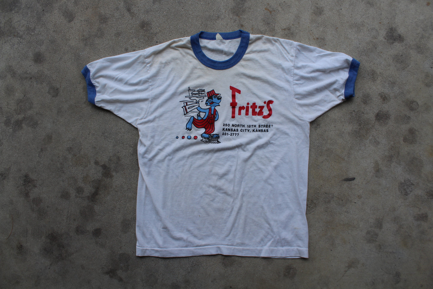 Vintage 80's Fritz’s Ringer Tee- (L)