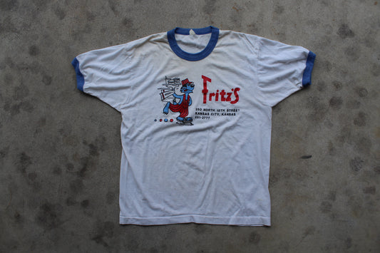 Vintage 80's Fritz’s Ringer Tee- (L)