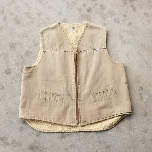 Vintage 80s Tan Carhartt Vest - (XXL)