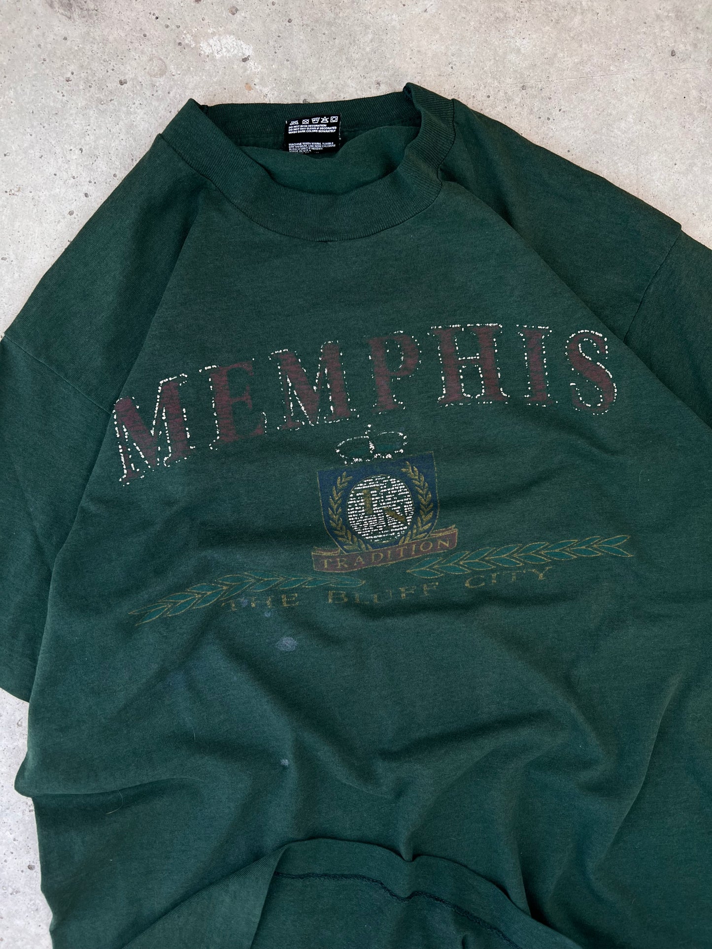 Vintage Green Memphis Tee - (L)