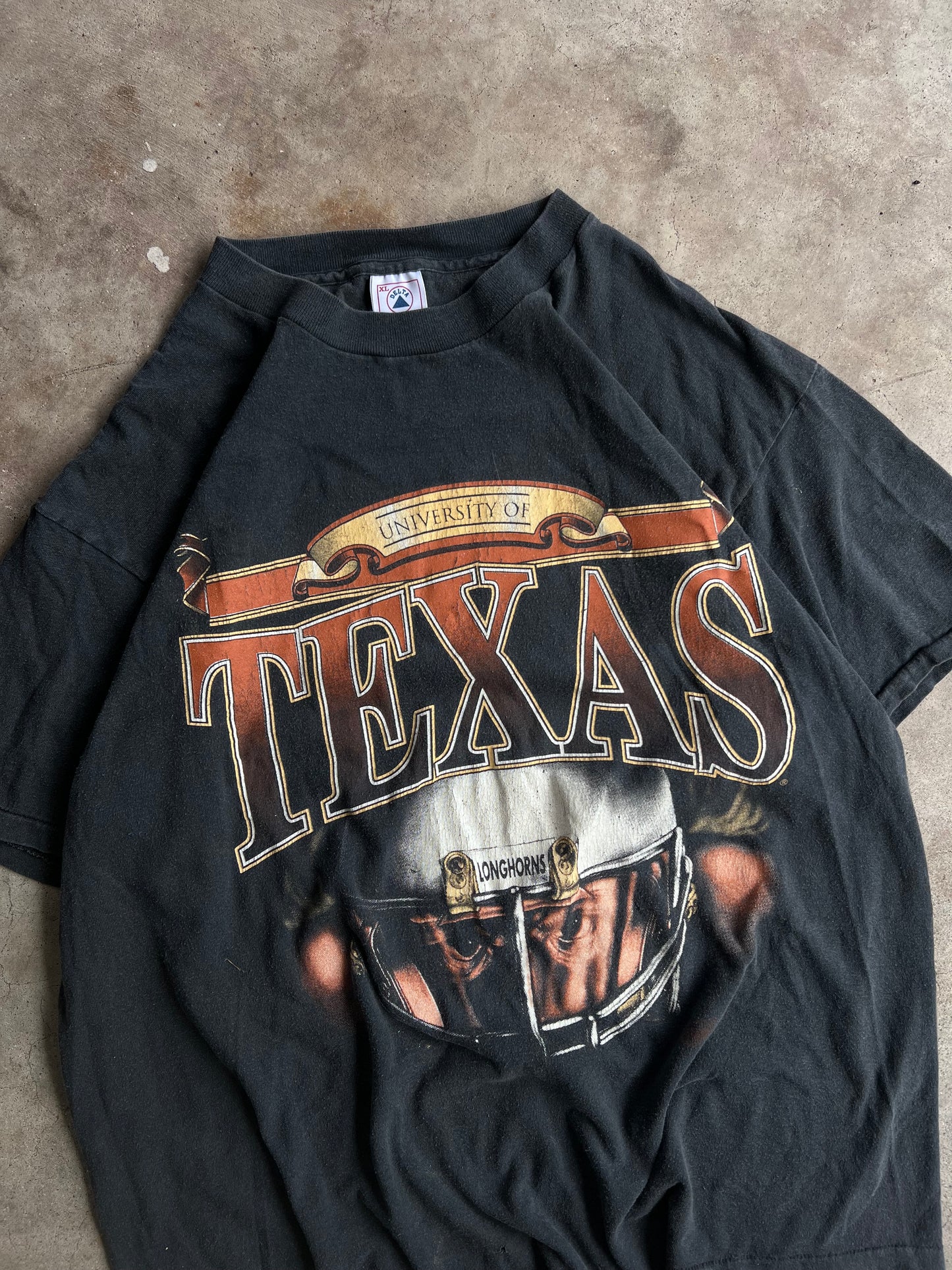 Vintage University of Texas Football Tee - (XL)