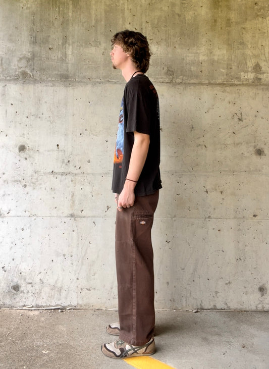 Vintage Mocha Brown Dickies Double Knee Pants - (30x29.5)