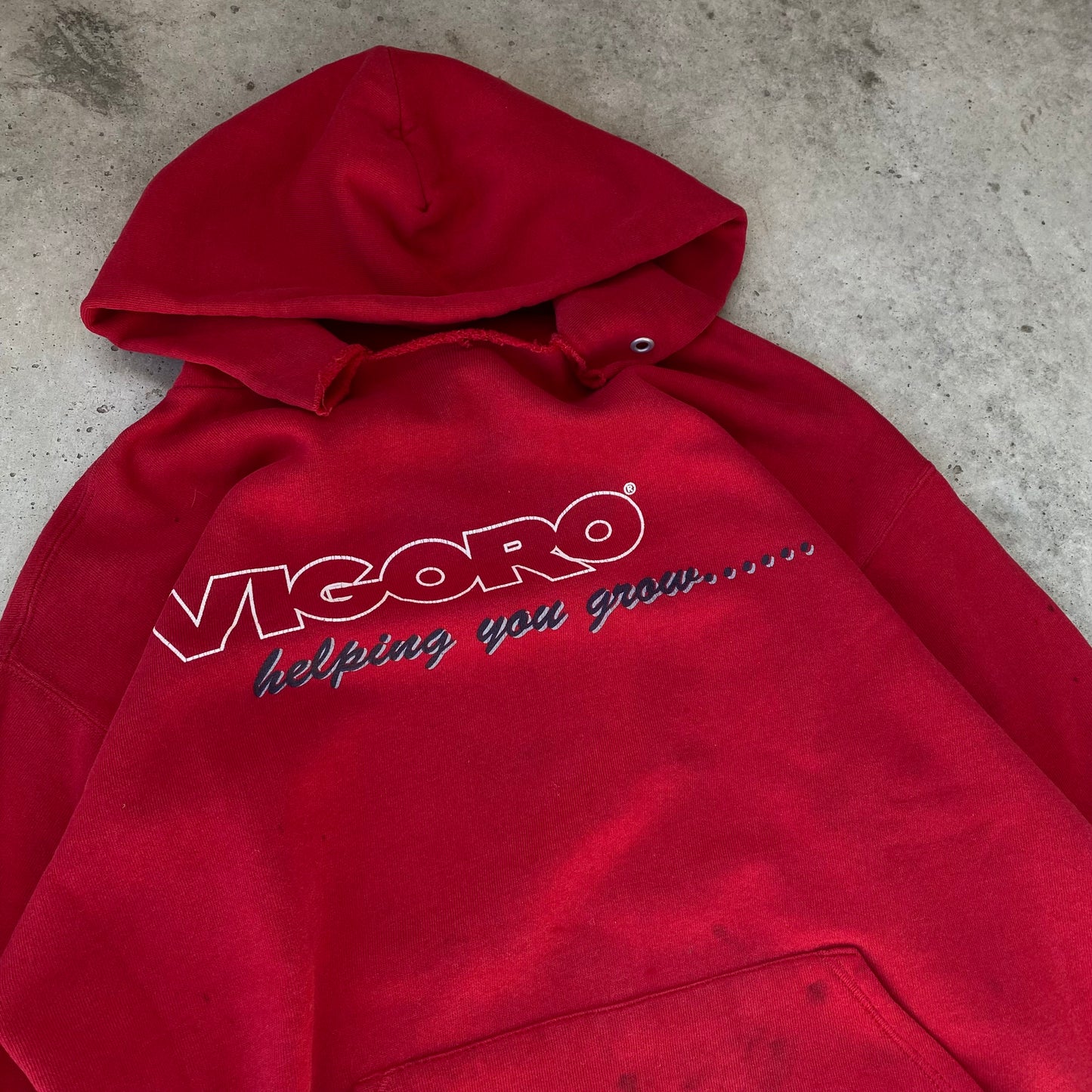 Vintage 80s Red Swingster Hoodie- (L)