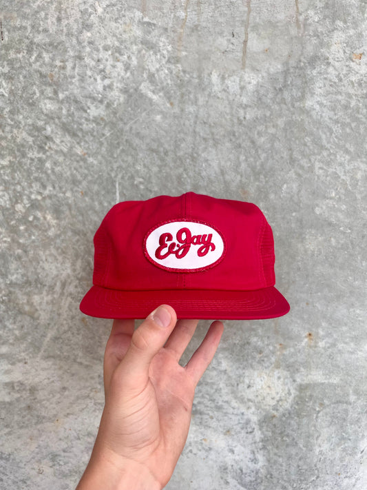 Vintage Red Patch Trucker Hat - (OS)