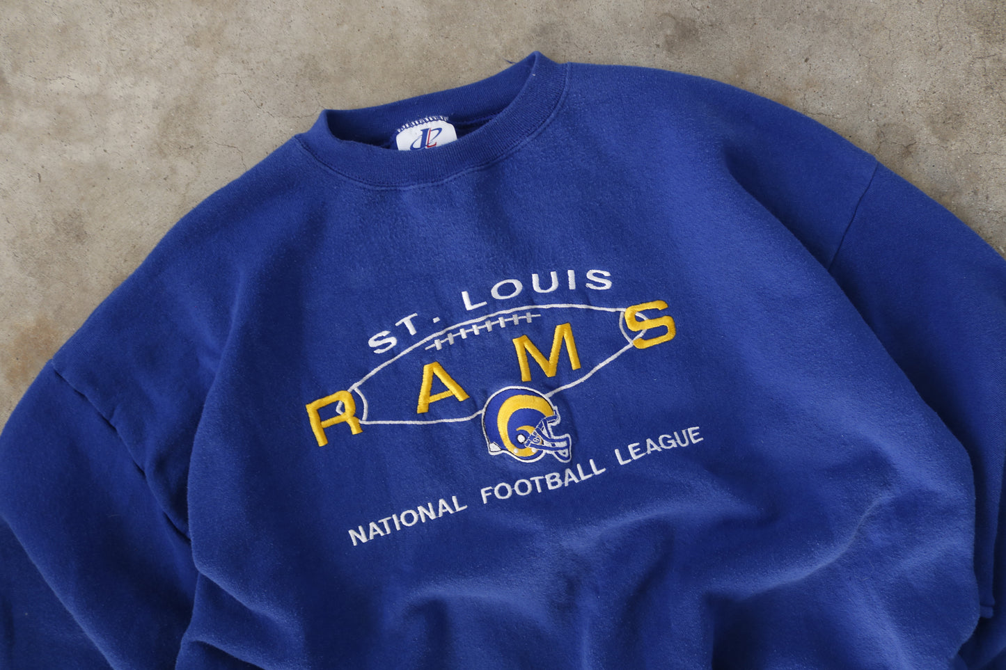 90s Blue Rams Crew - (XXL)