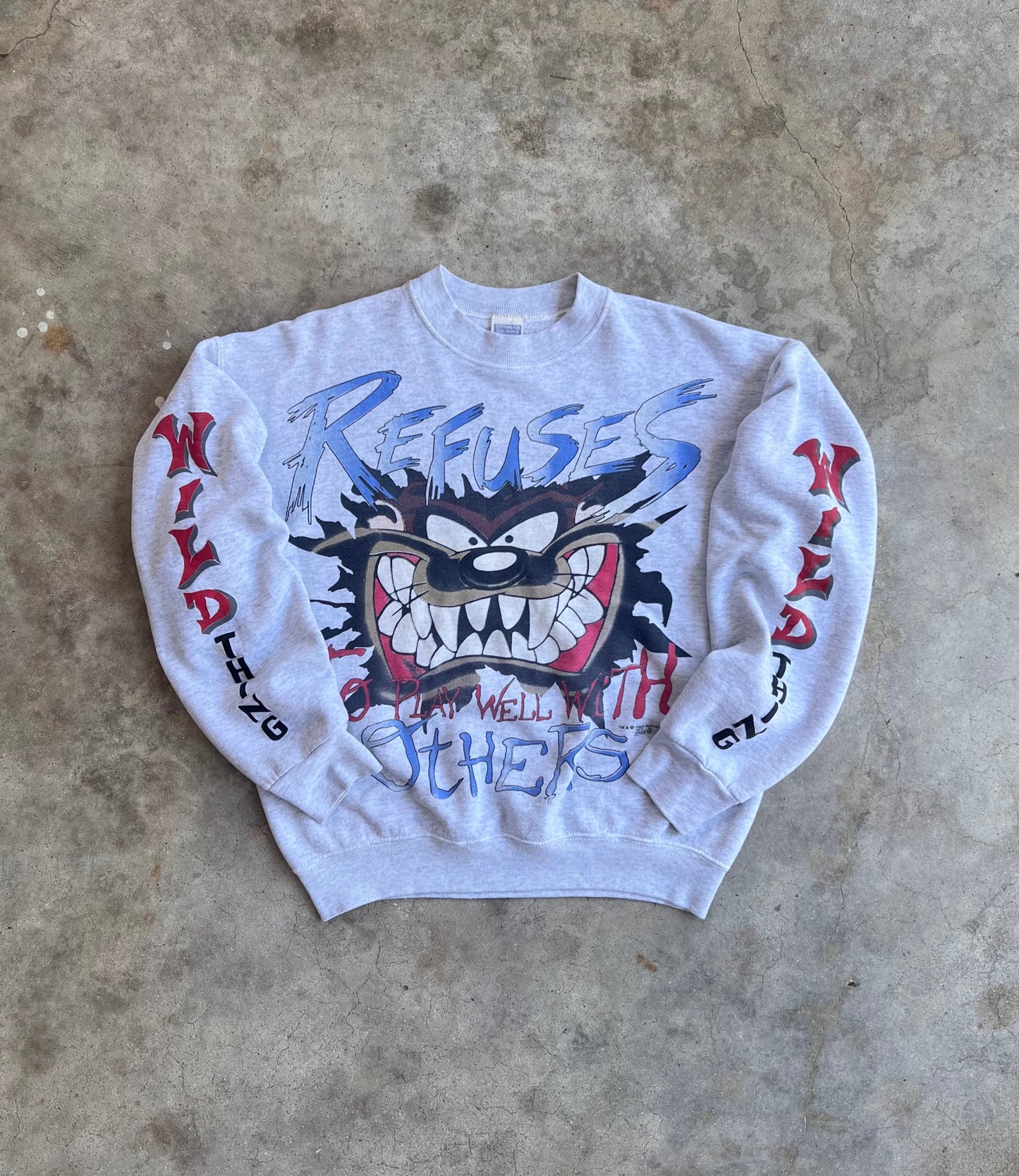 Vintage 90s Taz Wild Thing Crew - (L)