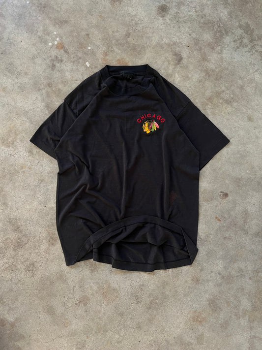 Vintage 90s Chicago Blackhawks Tee - (XL)