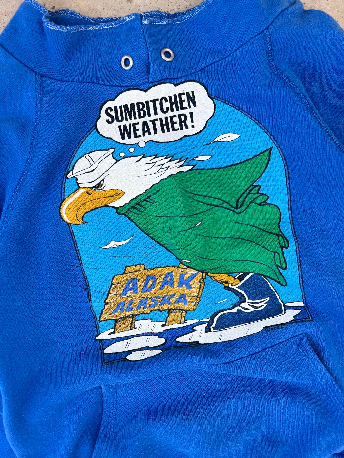 Vintage 87’ Eagle Alaska Hoodie - (S)