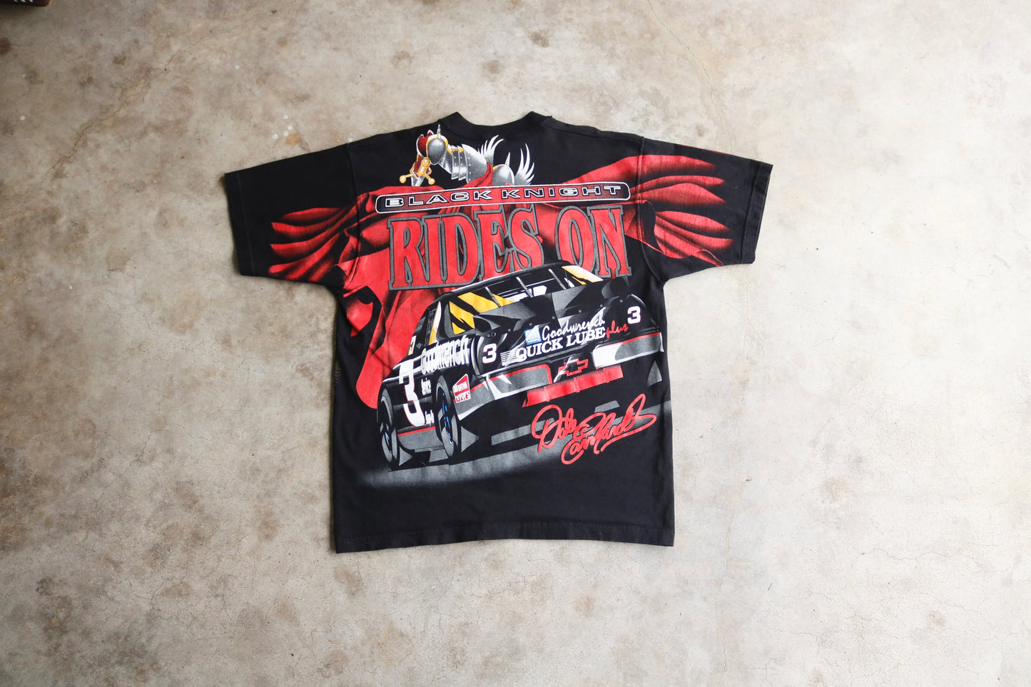 Vintage 90s Black Knight Red Tee - (XL)