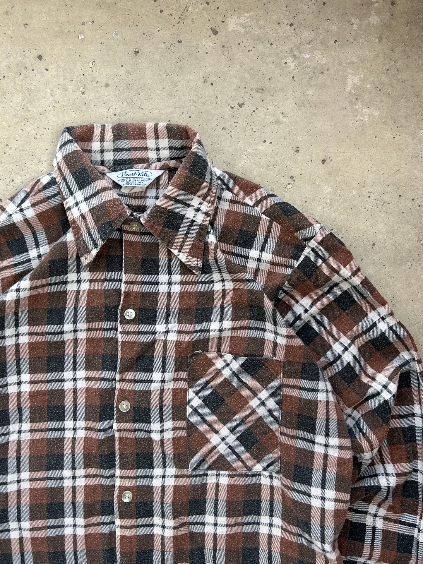 Vintage 70’s Brown Flannel - (M)