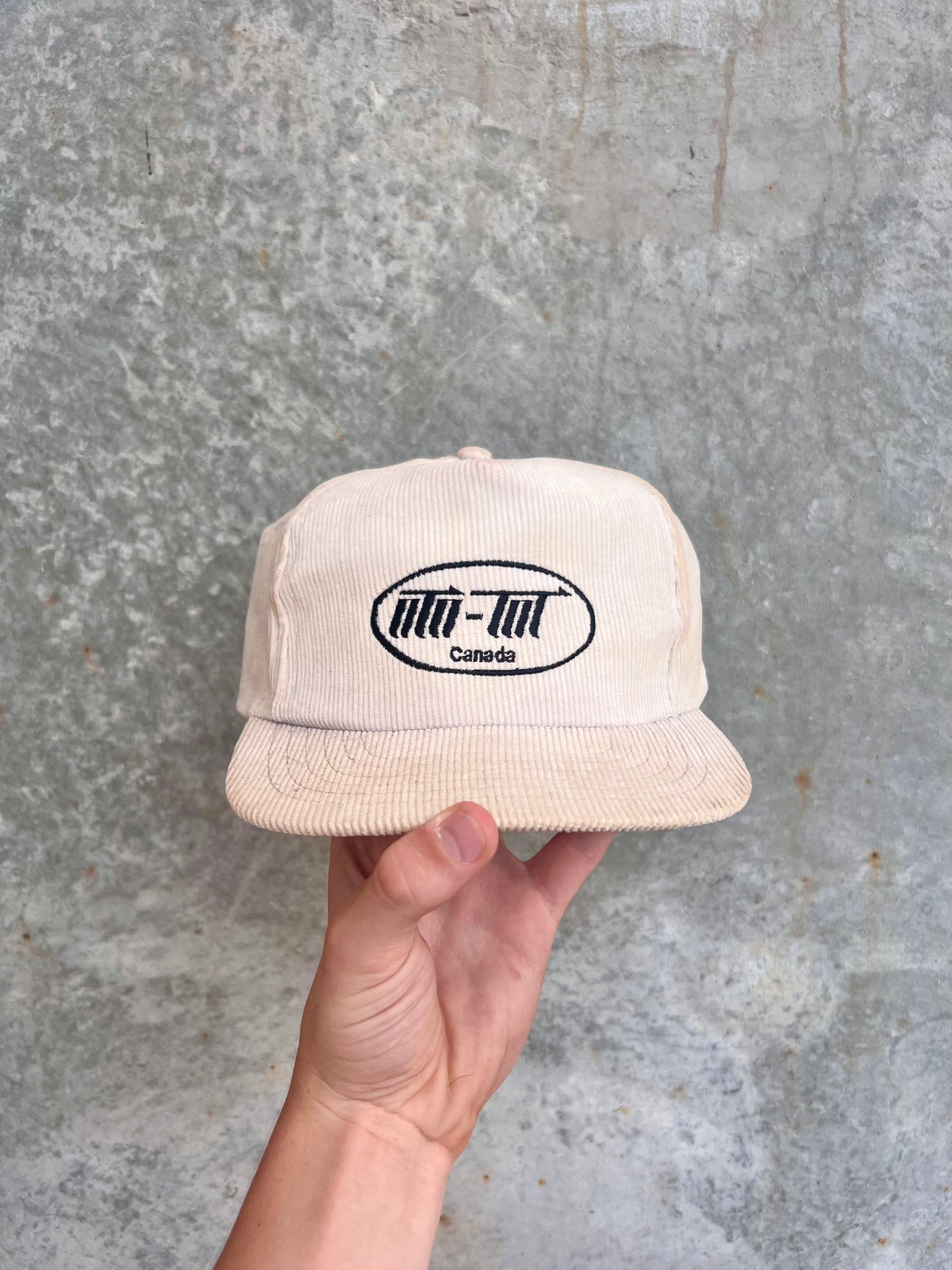 Vintage Distressed Corduroy Trucker Hat - (OS)