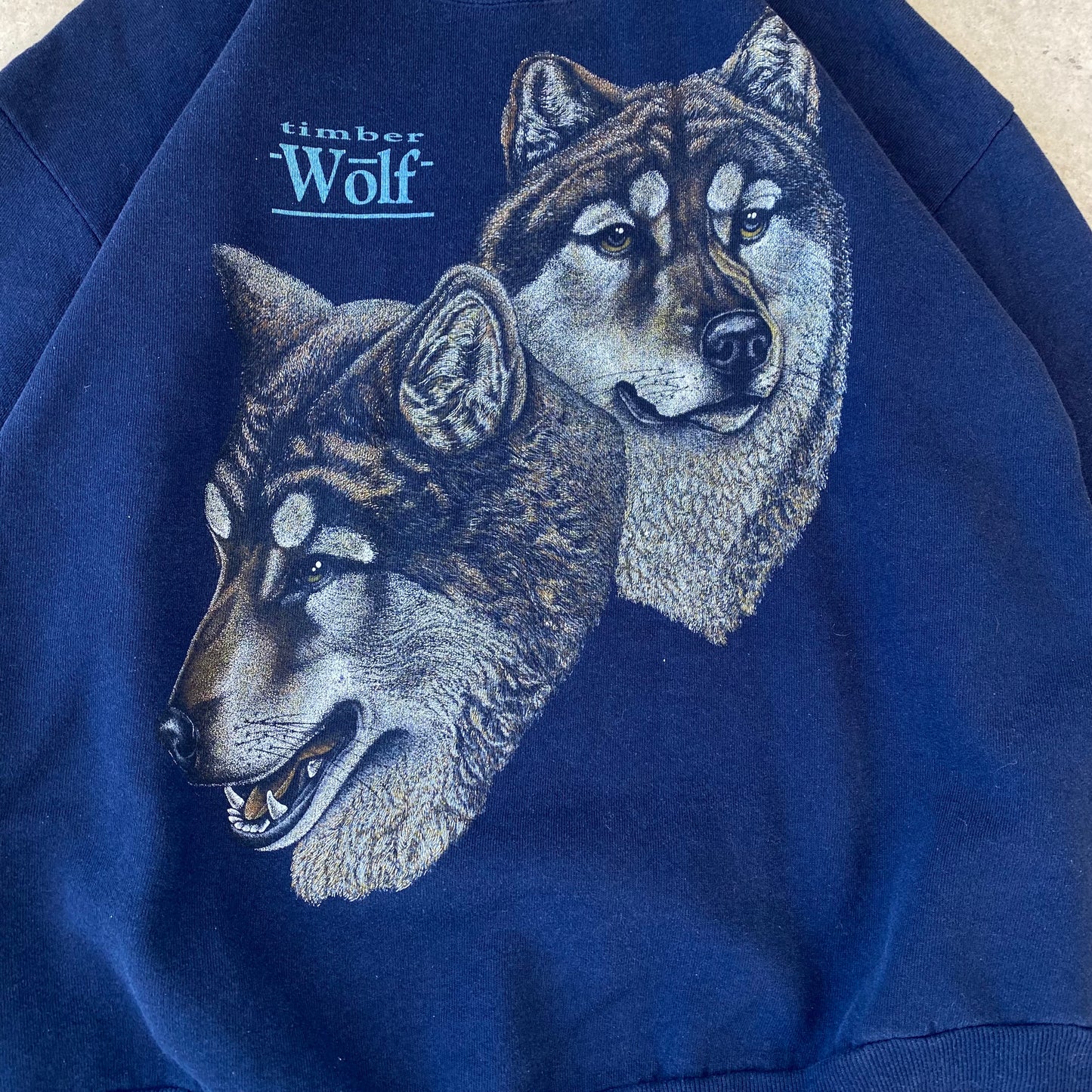 Vintage 90s Wolf Crewneck- (XL)