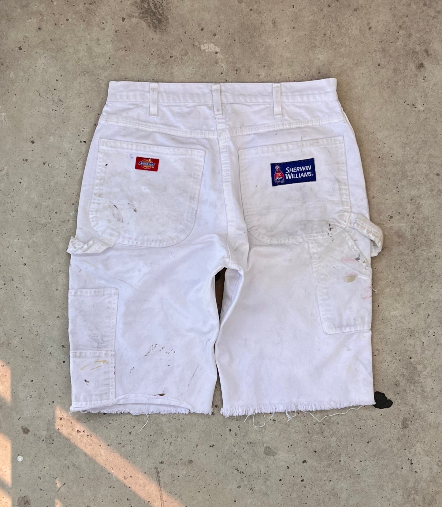 Vintage White Painter Dickies Shorts - (30)