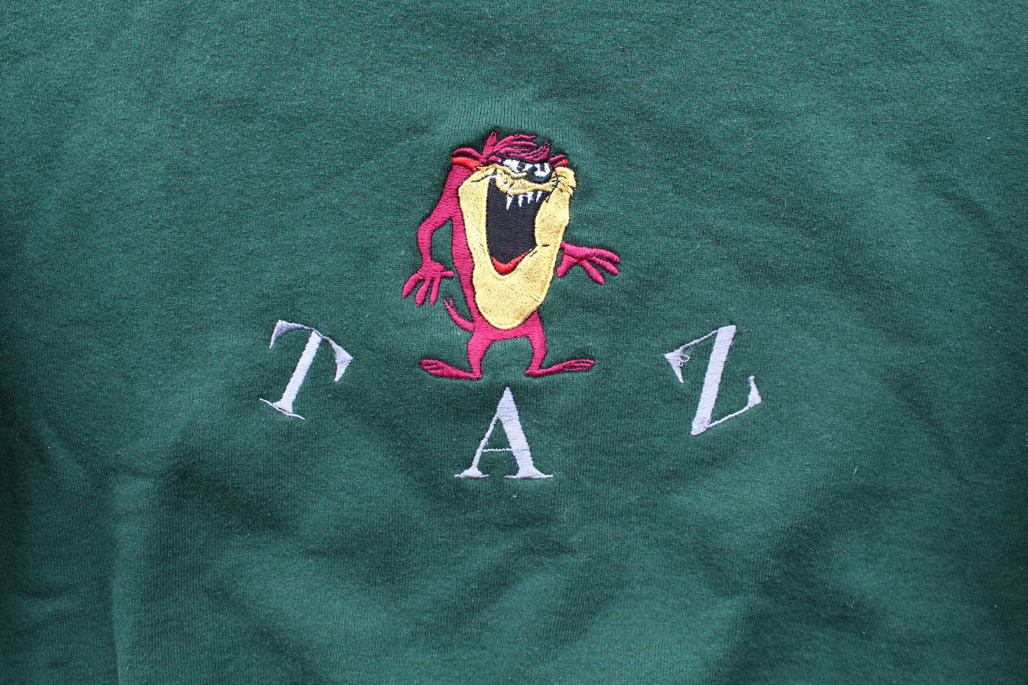 90s Dark Green Taz Crewneck - (M)