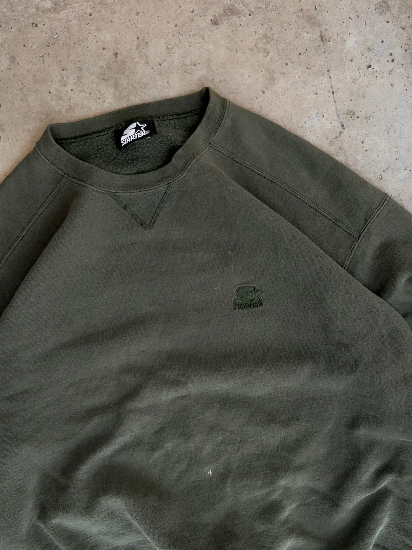 Vintage Green Starter Crew - (XL)