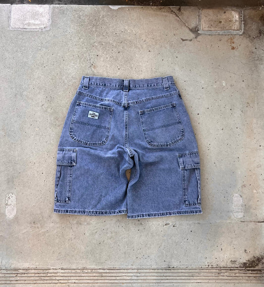 Vintage Lee Dungaree Jean Shorts - (32)