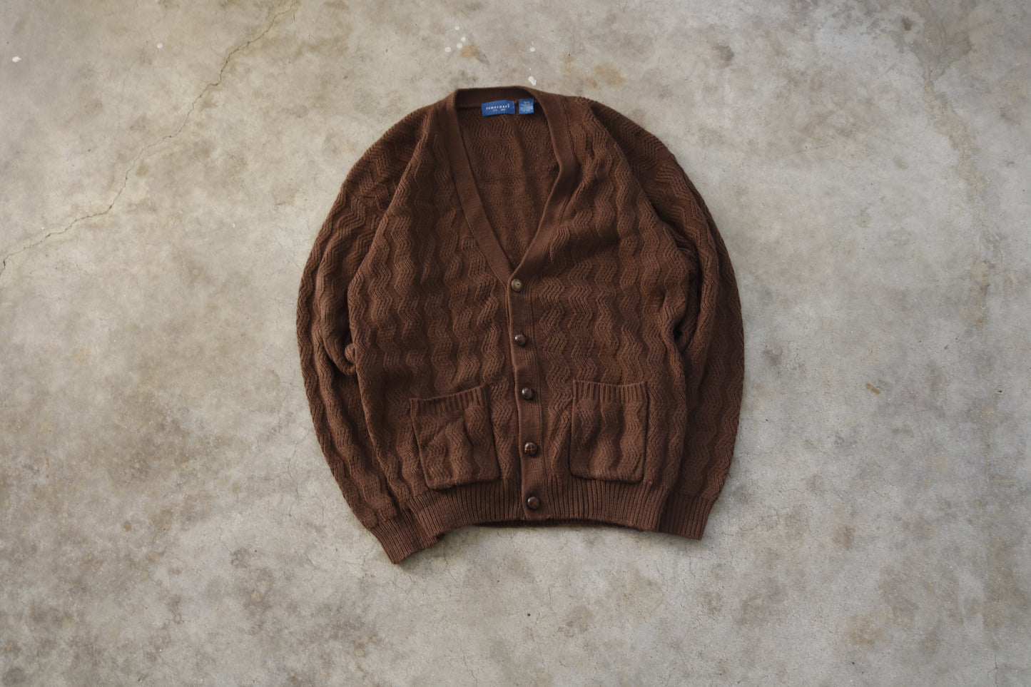 00s TownCraft Brown Cardigan - (M)