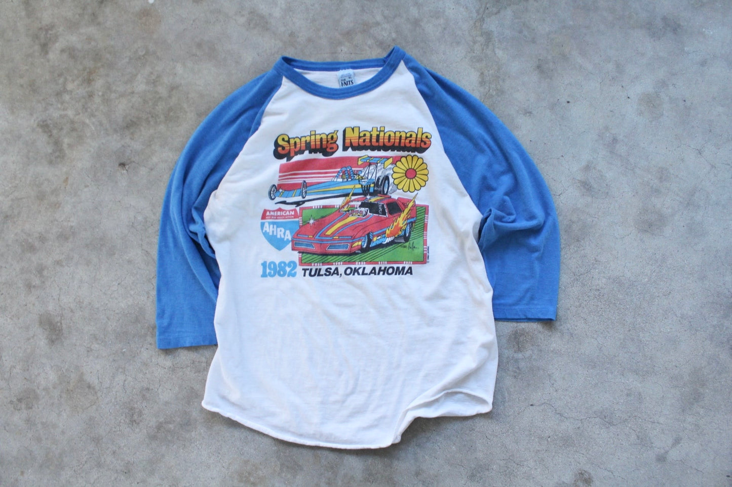 Vintage AHRA Drag Racing Raglan- (XL)