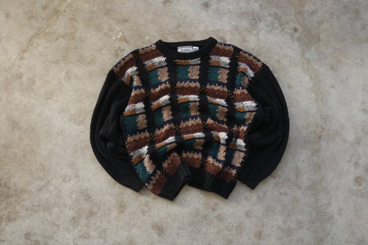 90s Color Block Sweater - (L)