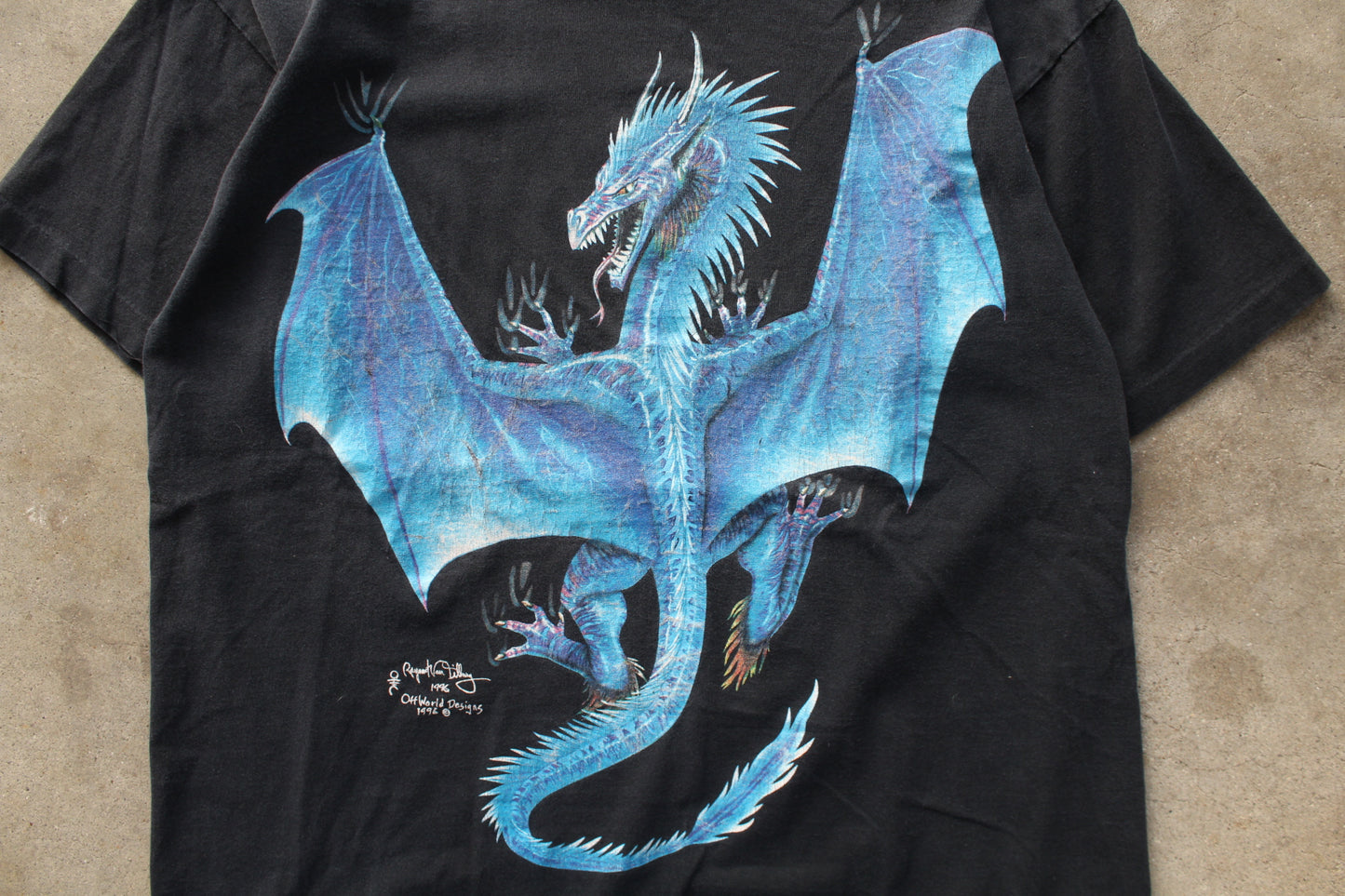 Vintage 90s Dragon Tee - (L)