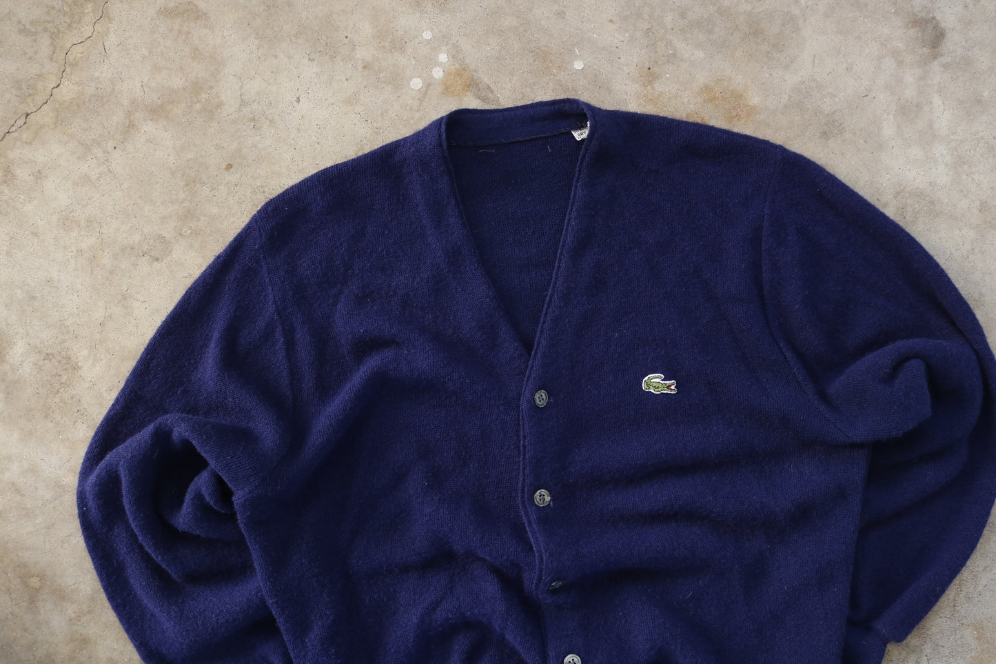 Vintage Lacoste Navy Cardigan - (M)