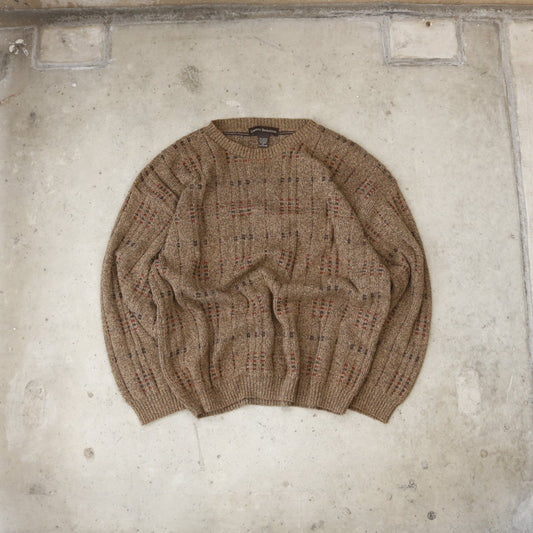 Vintage 90s Brown Sweater - (XL)