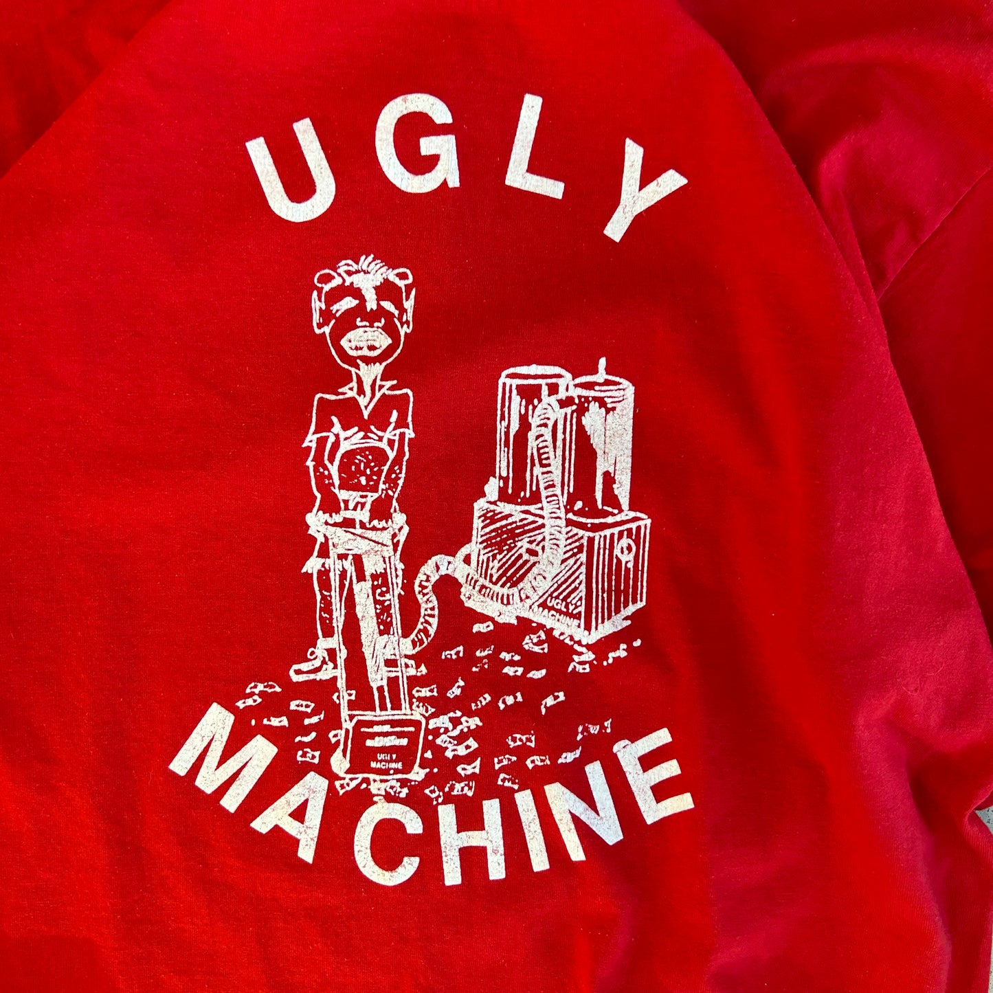 Vintage 90s Ugly Machine Tee - (XL)