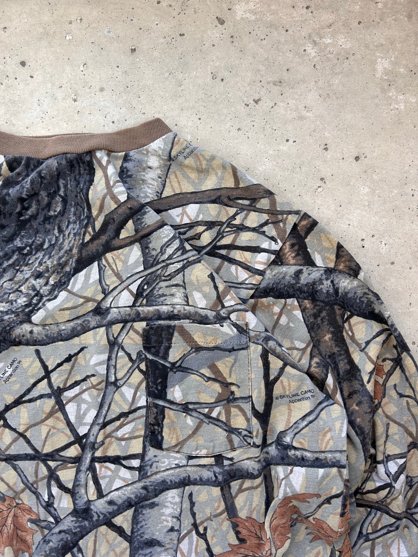 Vintage Camo Pocket Long Sleeve - (L)