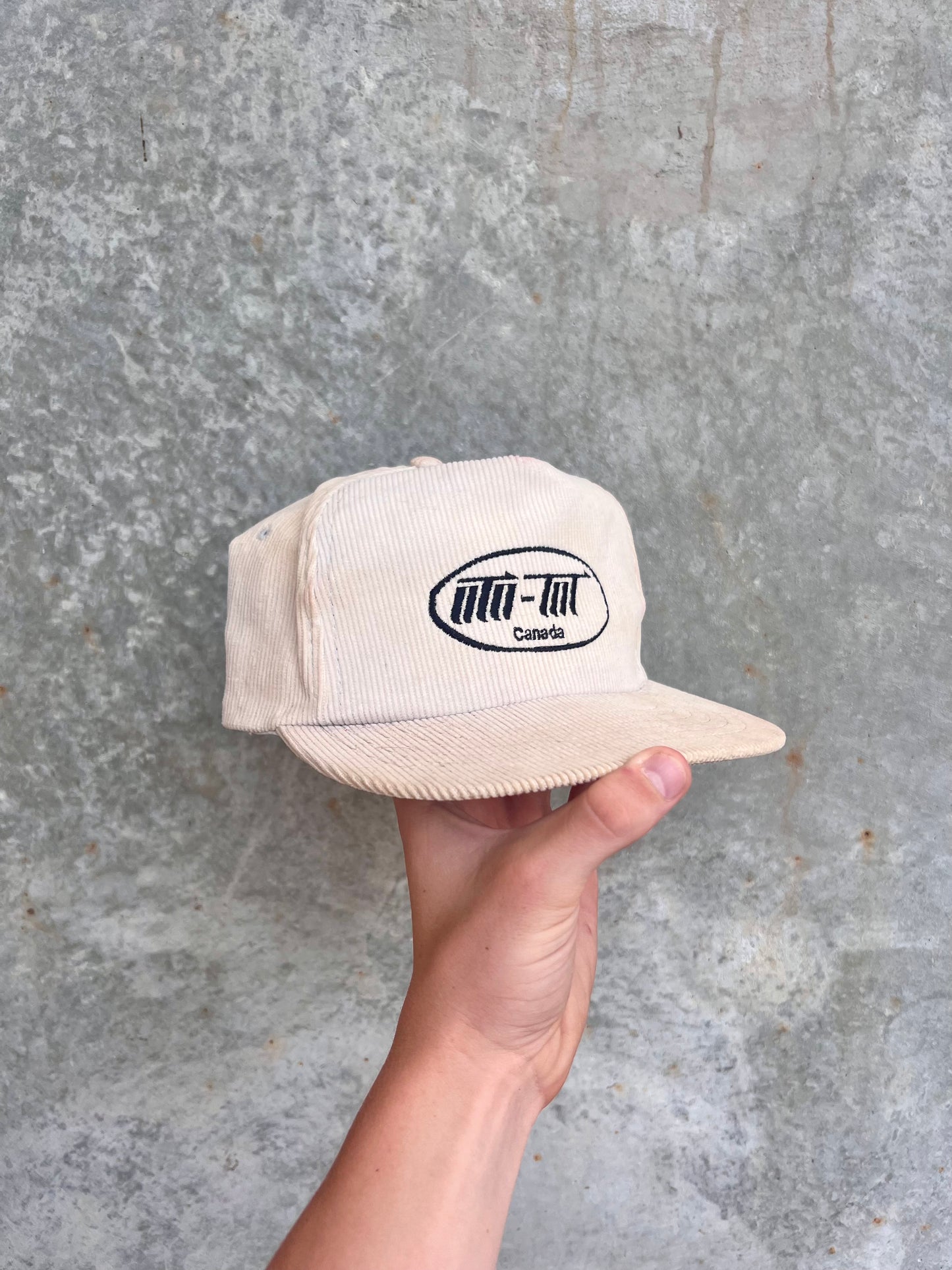 Vintage Distressed Corduroy Trucker Hat - (OS)