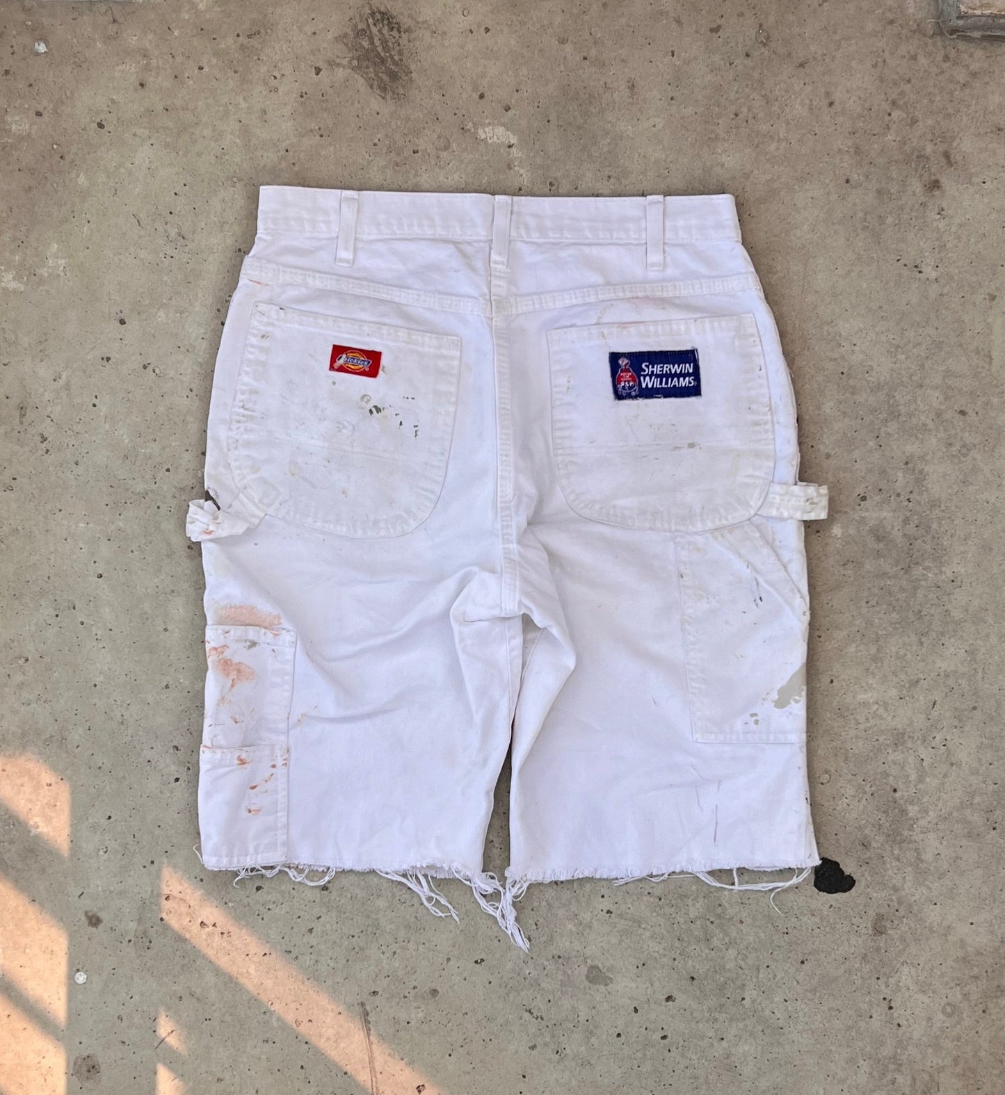 Vintage White Painter Dickies Shorts - (30)