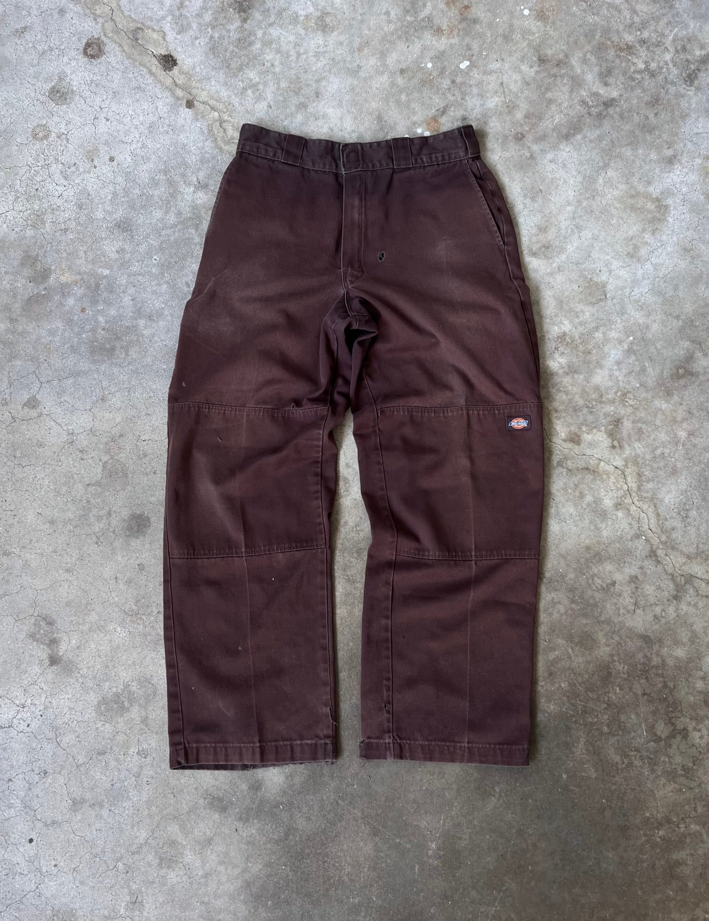 Vintage Mocha Brown Dickies Double Knee Pants - (30x29.5)