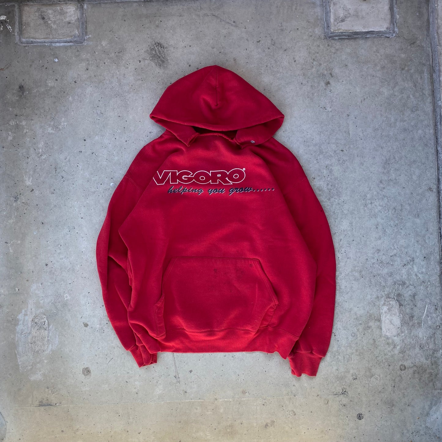 Vintage 80s Red Swingster Hoodie- (L)