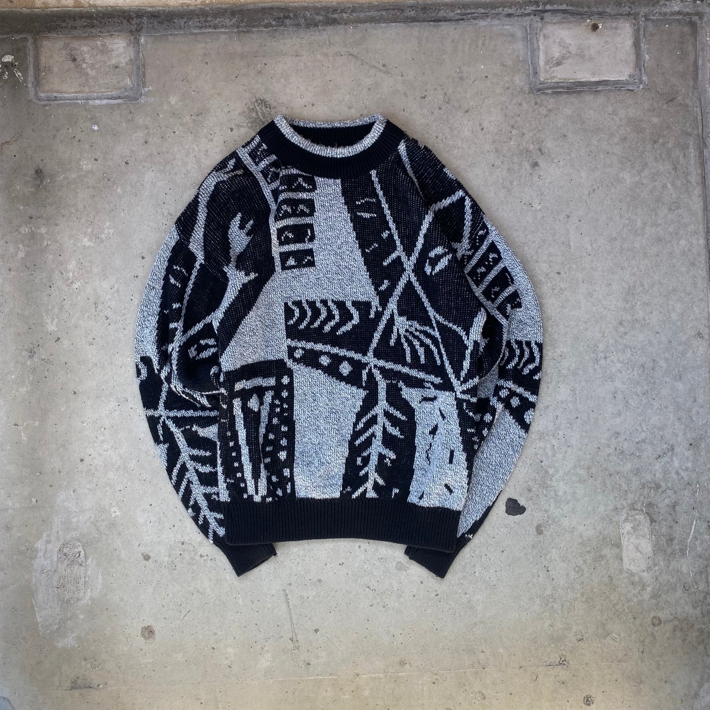 90s Pattern Sweater Le Tigre- (L)