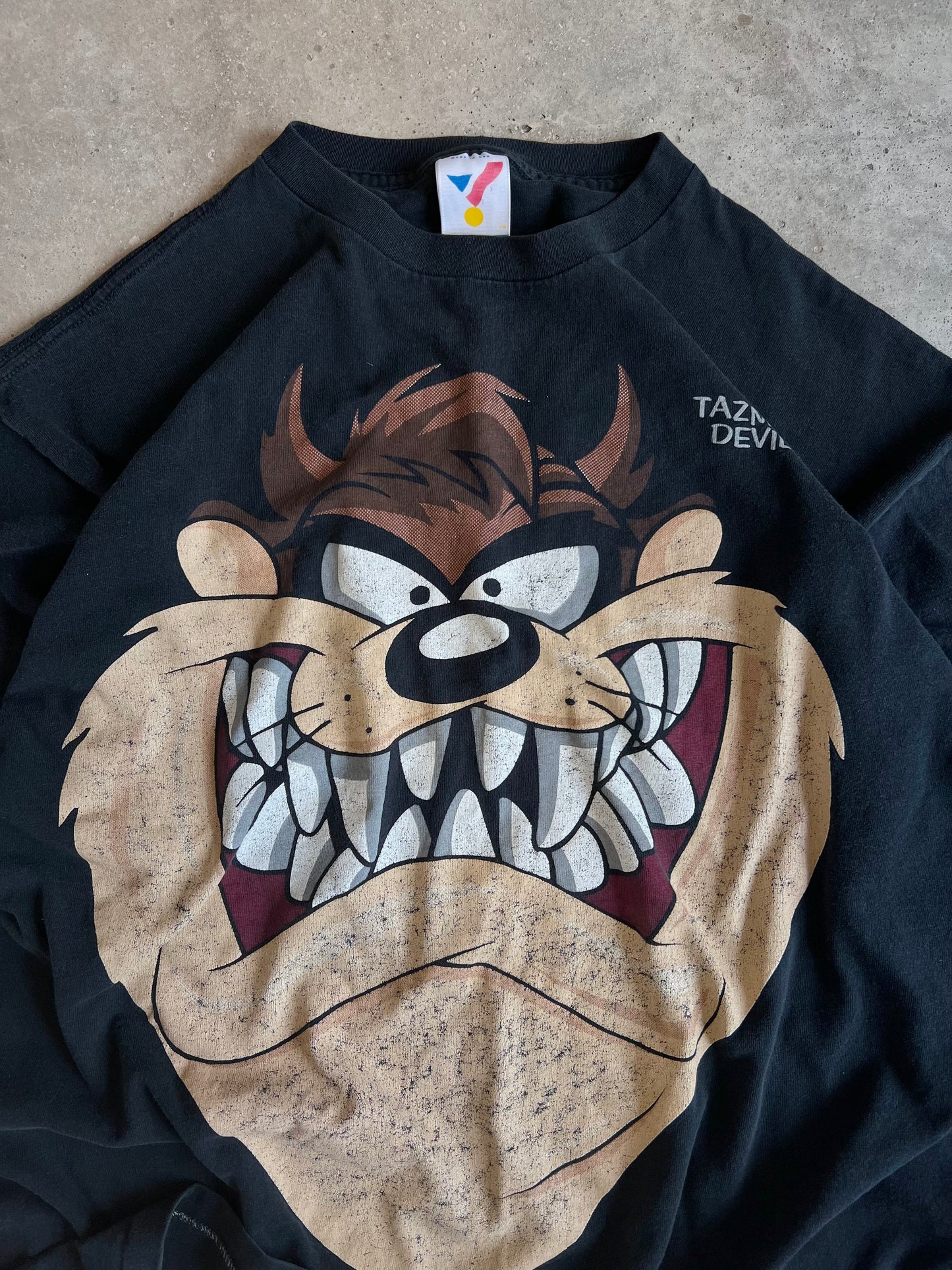 Vintage 93’ Taz Big Logo Tee - (XL)