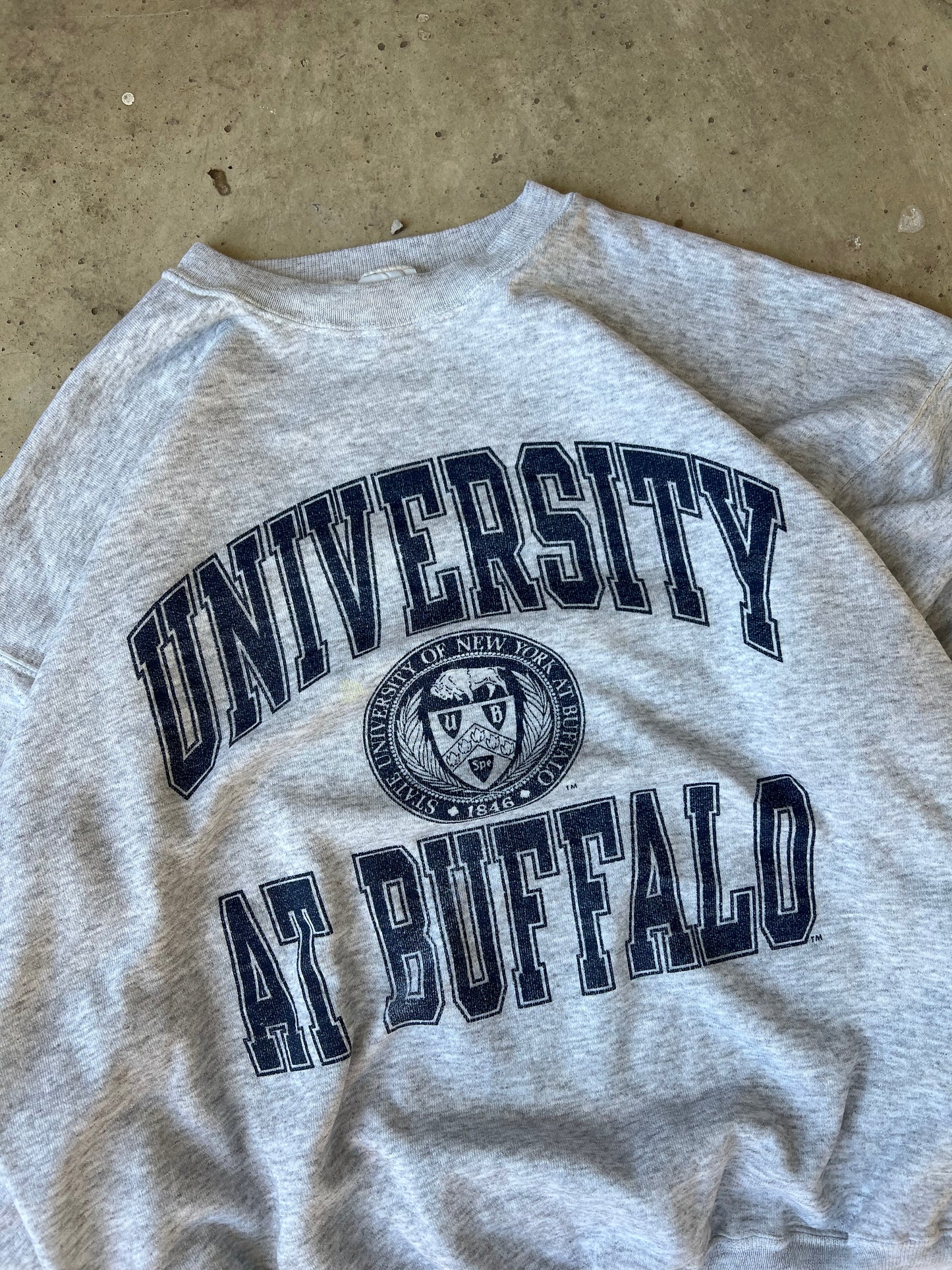 Vintage Champion University at Buffalo Crew - (XL)