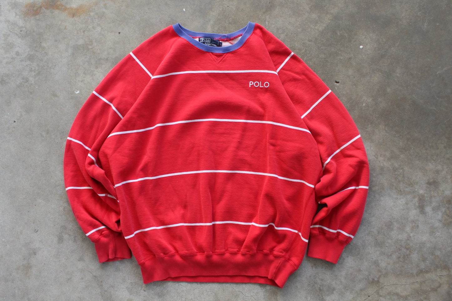 Vintage Polo Sweatshirt- (L)